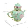 TeapotShaped Box Decorative with Hinged Lid Ornamental for Collectors, Vanity, Bookshelf,