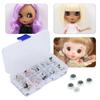 100pcs Plastic Plastic Eyes Half Round Half Round Eyes Colorful Eyes  Bear Stuffed Animals