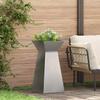 Column Planter 2 Pcs Silver 35 X 35 X 73 Cm