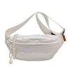 Unisex Embroidered Versatile Crossbody Chest Bag: Trendy & Simple Sports Waist Bag for Students