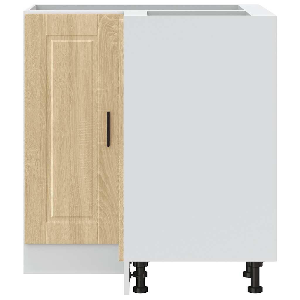 Corner Kitchen Base Cabinet Porto Sonoma Oak Wood Composite