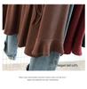 Plus Size Autumn Round Neck Ribbed Pullover Base Layer for Women - Slimming & Versatile