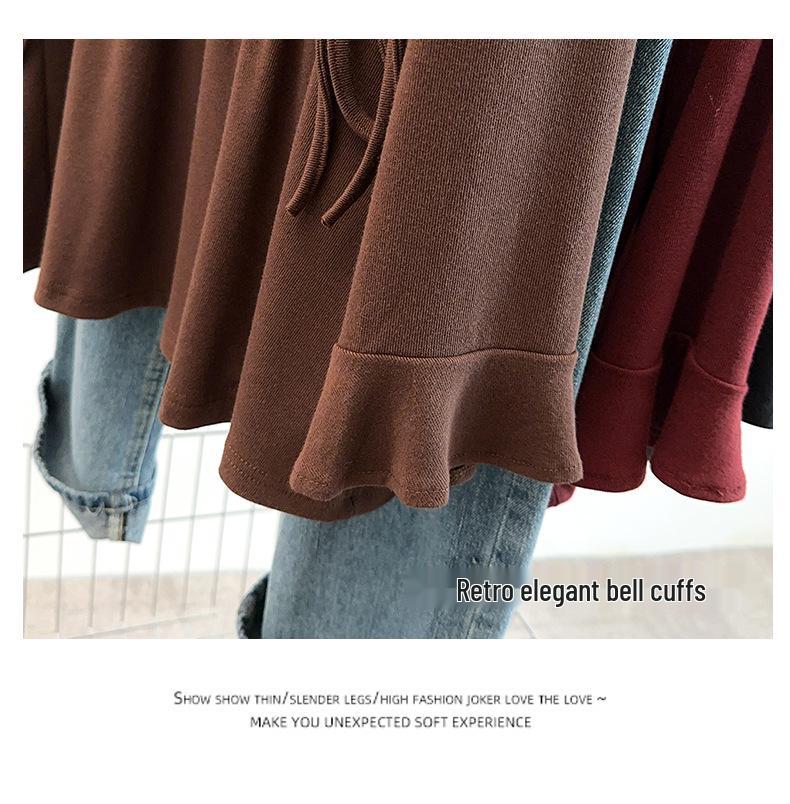 Plus Size Autumn Round Neck Ribbed Pullover Base Layer for Women - Slimming & Versatile