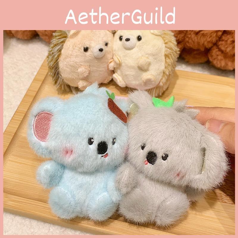 Soft Plush Dog Keychain Animal Keyring Magnetic Backpack Pendant Pair Keys Gift