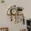 Modern Minimalist Creative Semi-Circular Rectangular Wall Shelf Living Room Office Color Wrought Iron Storage Multifunctional