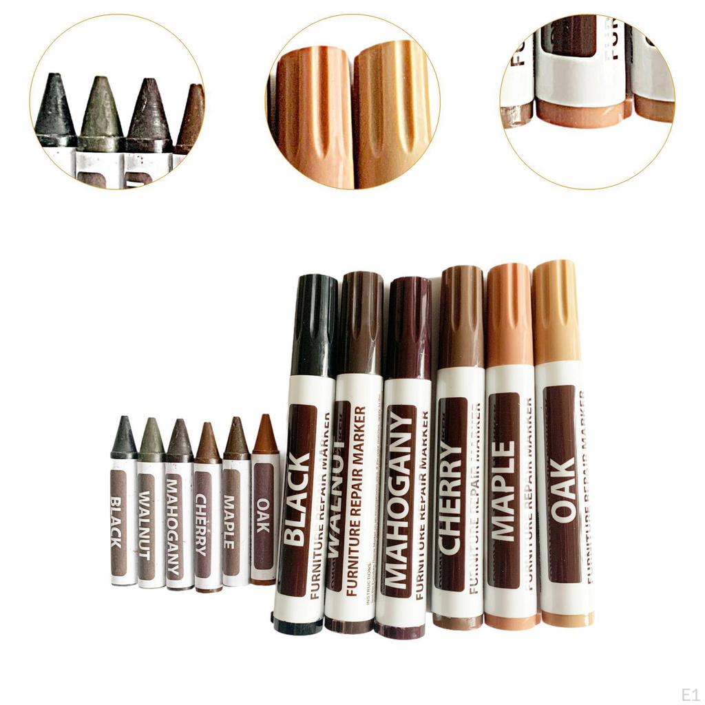 Furniture & Floor Repair Markers Make Scratches Disappear, Multicolor
