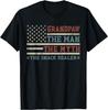 Grandpaw The Myth The Snack Dealer Fathers Day Dog Grandpa Gift Unisex T-Shirt