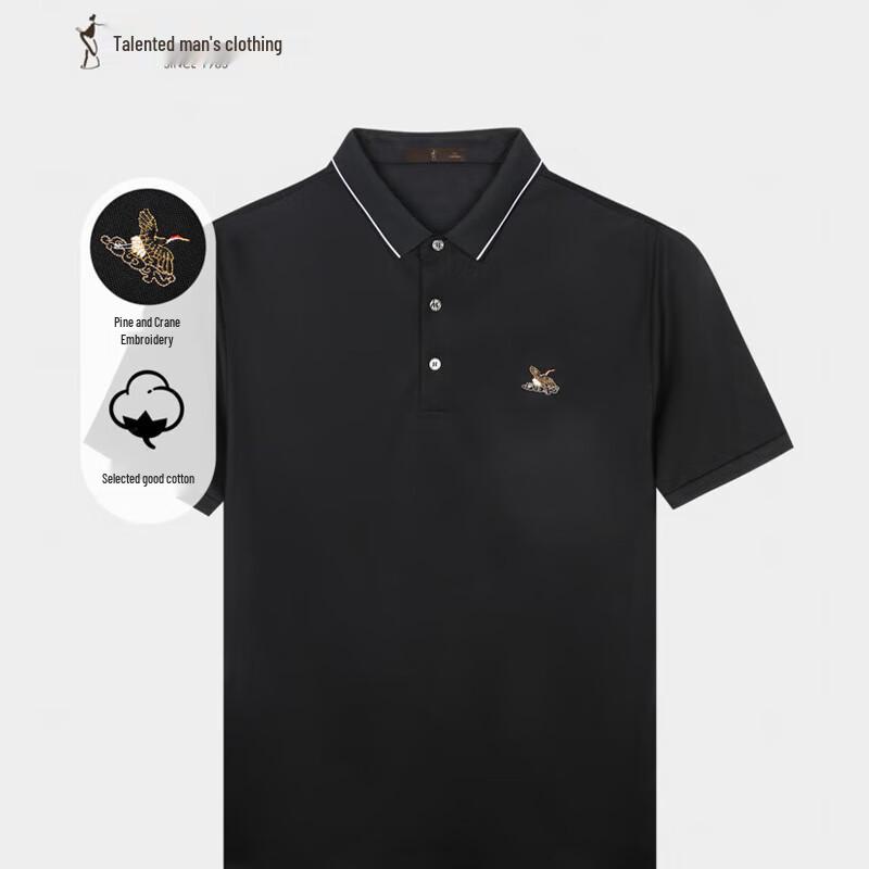 TRIES 2025 Sommer Herren Business Revers Kurzarm Poloshirt