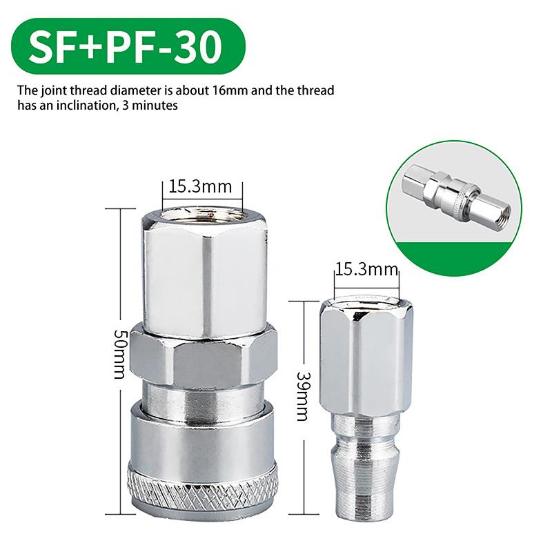 

2pcs/set Fitting European Standard EU Euro Type Quick Coupling Connector Coupler Pneumatic