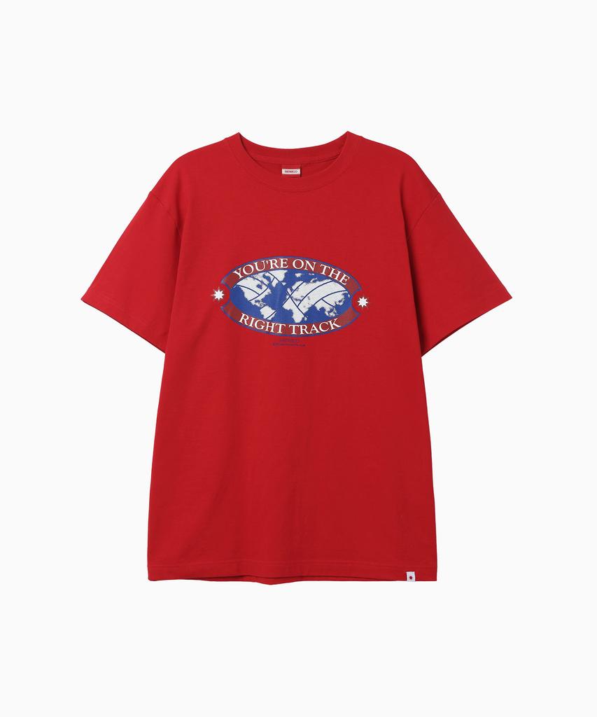 Minasu Right Track T Shirt_Red