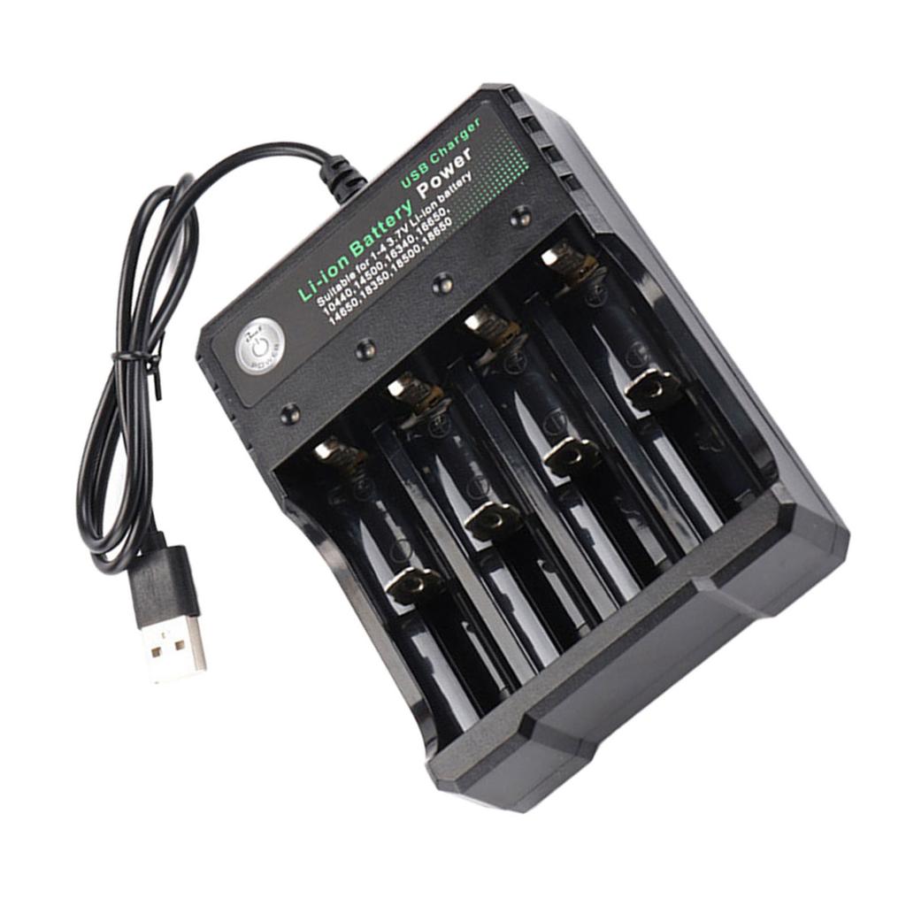 Portable 18650 Battery Charging Adapter Charging Case Rechargeable Batteries Box For 10440 14500 16340 16650 14650 18350 18500