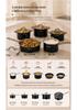 5-Piece Stainless Steel Cookware Set: Non-Stick Soup Pot, Frying Pan, and Milk Pot