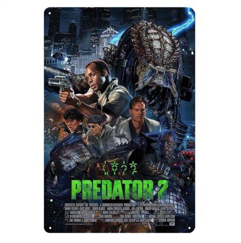 Predator 2 Movie Metal Poster Tin Sign 20x30cm PlateAluminum 20x30cm(7.8x11.8inch)