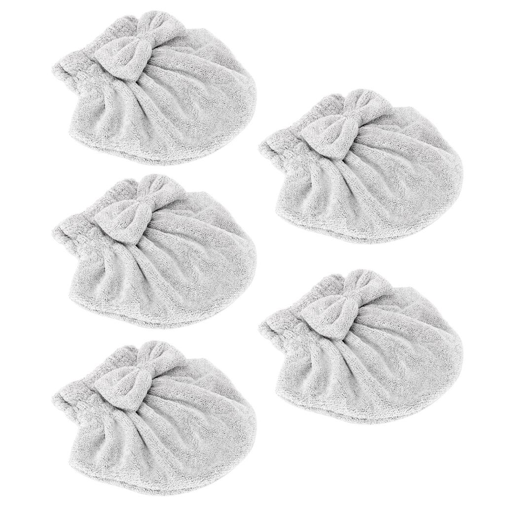 5Pcs Hair Drying Cap Carbon Fiber Water Absorption Quickly Dry Hair Wrapped Towel Bathing