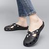 Slippers Women Breathable Outdoor Platform Women Jelly Slippers Indoor House Beach Roma Hole Shoes  In Summer Zapatos De Mujer