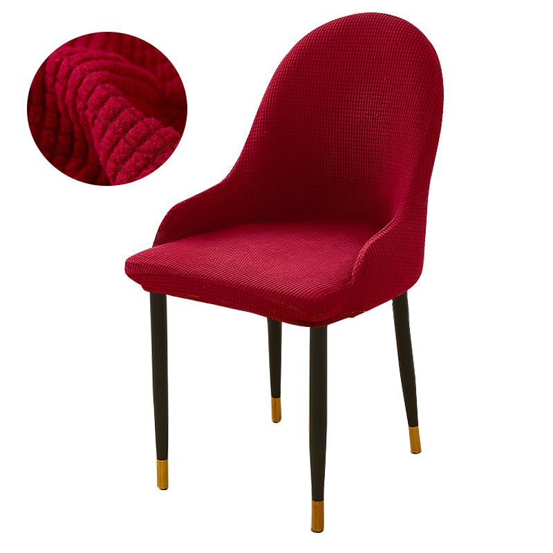 Huse pentru scaune curbate Huse pentru scaune elastice din lână polară Huse pentru scaune înalte Huse pentru scaune pentru bucătărie, birou, hotel, petrecere acasă
