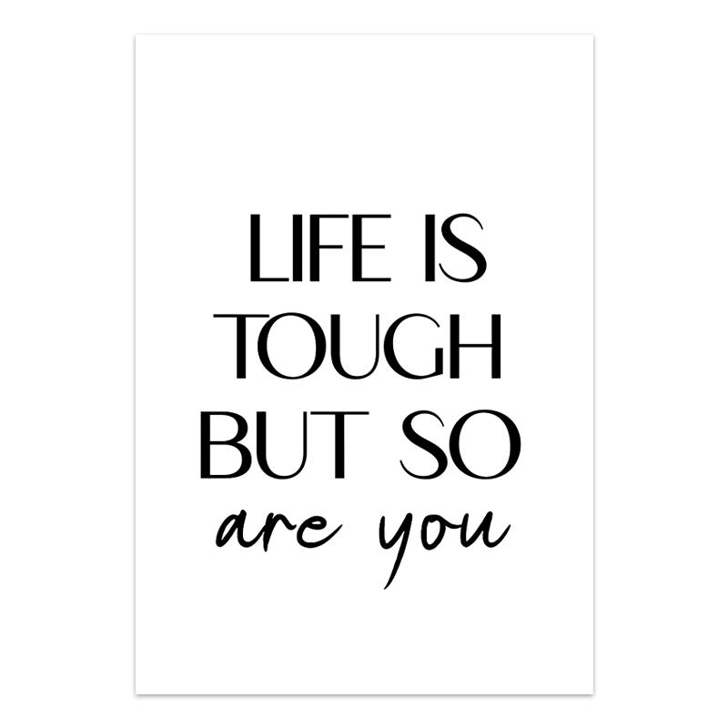 Nordic Inspirational Quotes Posters Modern Cursive Verse Wall Art Canvas Paintings Mural Decor for Living Room Office Decoration