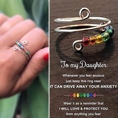 Fashion Women Ring Chic Decorative Clothes Accessory Anti Anxiety Adjustable