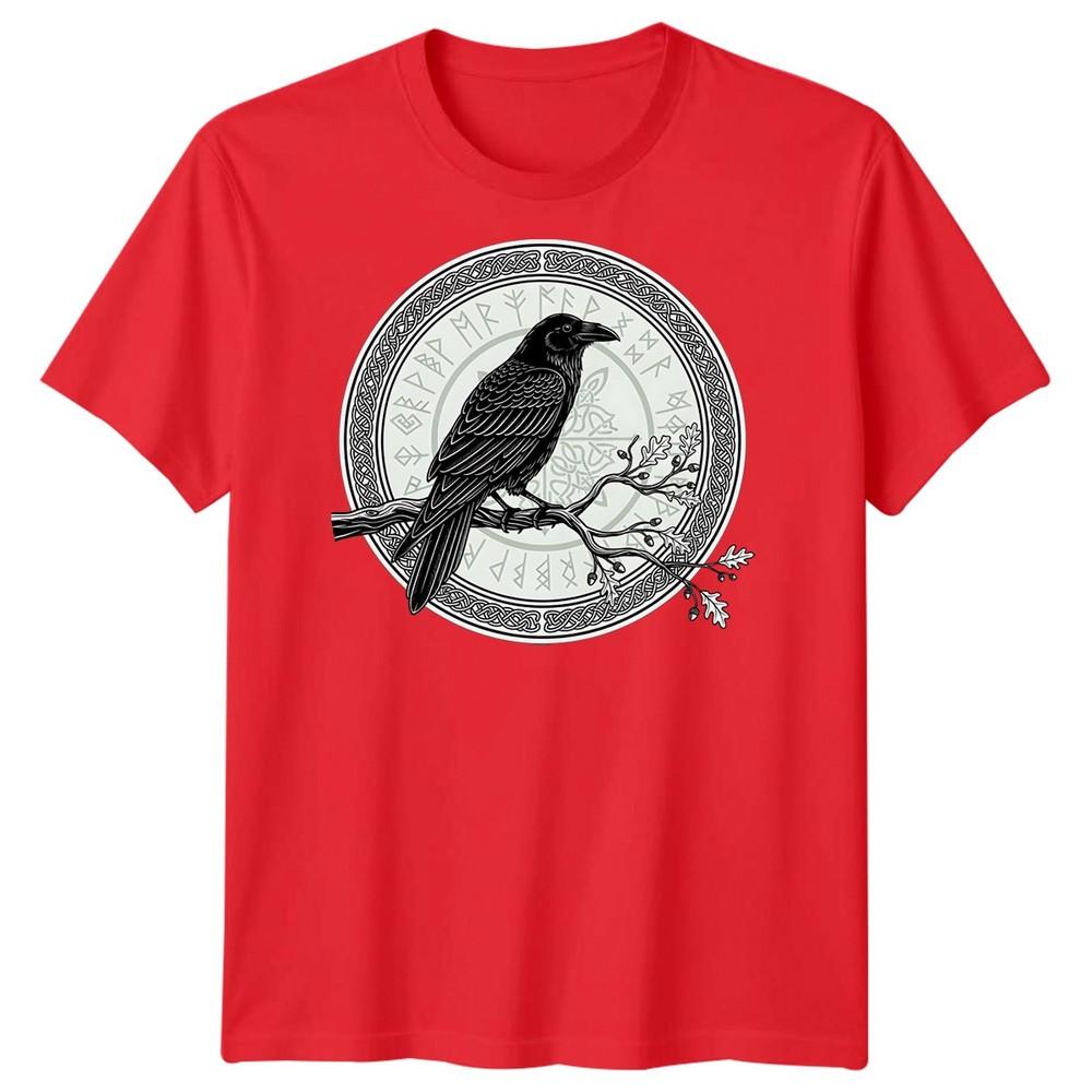 Raven Norse Mythology Runes Celtic Knot Unisexs TShirt