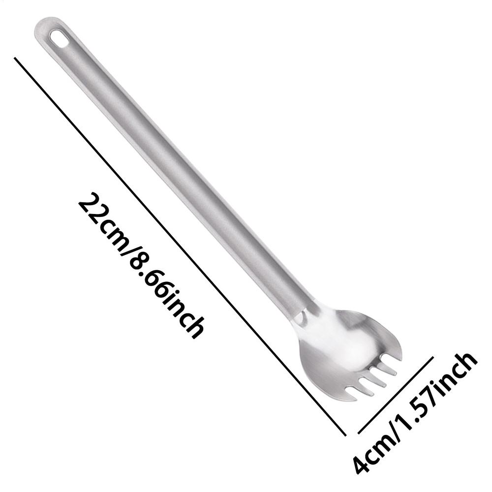 Spoons Cutlery Titanium Alloy Extended Handle Cutlery Spork Kitchen Utensils Spoon For Tea Milk Powder Flour Sugar Rice Home