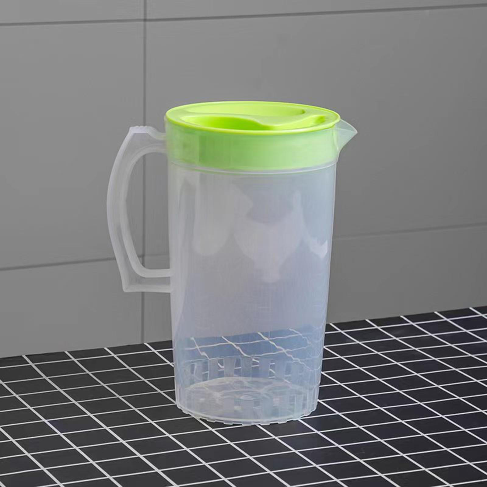 

2.2L Carafe with Spout, Water Jug Handle for Milk And Juice in Fridge зелений
