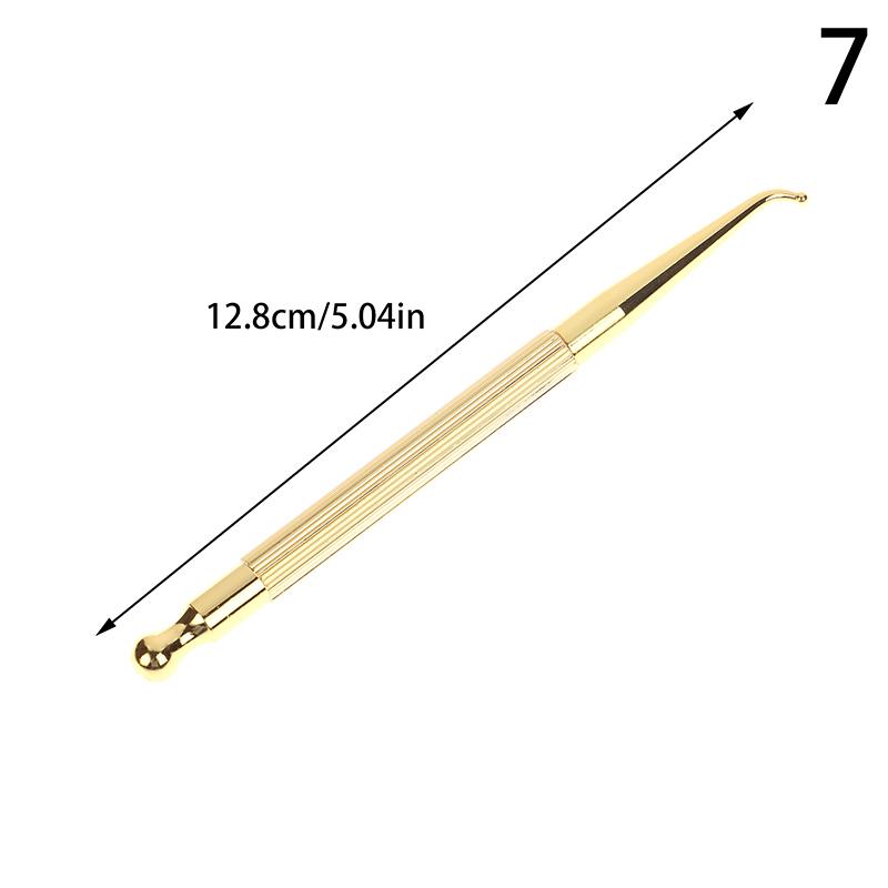 

1 шт. зонд для акупунктурных точек из нержавеющей стали, ручка для аурикулярных точек, косметическая игла для массажа рефлекторных зон уха, обнаружение медицинских игл