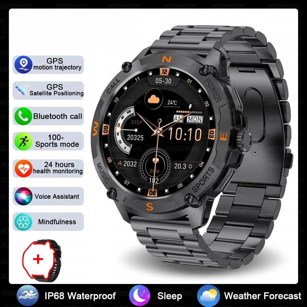 New GPS Outdoor Sports Smart Watch Men 1.43 Inch  Screen Built-in Dual-band GNSS Bluetooth Call Smartwatch Women