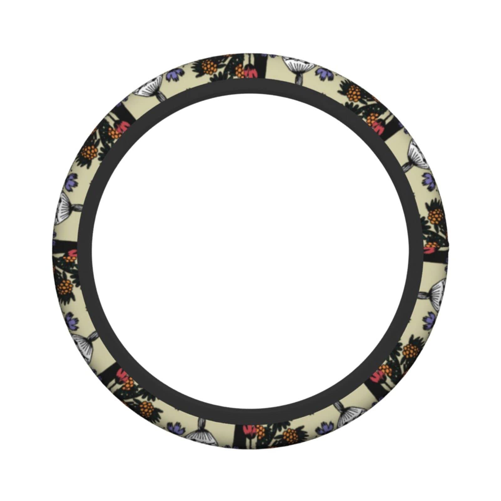 

Moomin Car Steering Wheel Cover for Kei and Standard Comfortable to the Luxury Interior Suitable for All 38cm Cars, Stylish, Non-Slip,