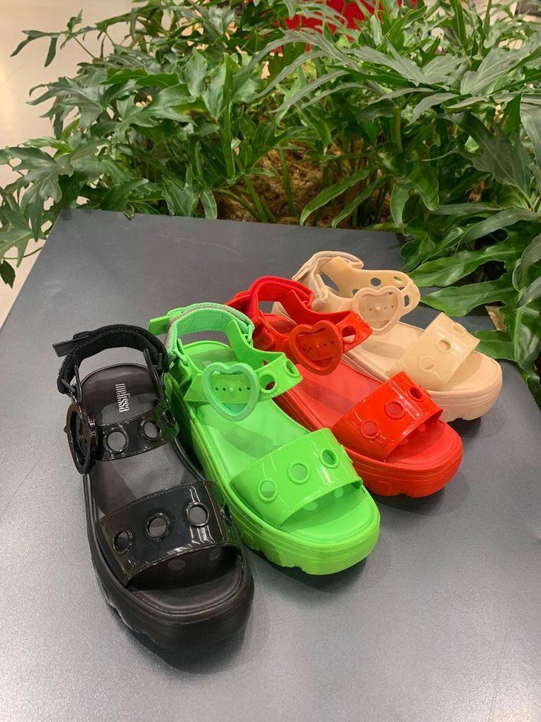 2025 Melissa Women's Thick Sole Jelly Sandals - Brazilian Summer Platform Shoes