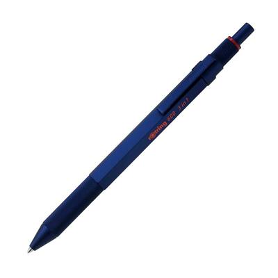 Rotring Multi-Function Pen 600 Iron Blue 3-in-1 Ballpoint Pen, 2 Colors (Red and Black) & Mechanical Pencil, Gift Boxed, Officially Imported, Product