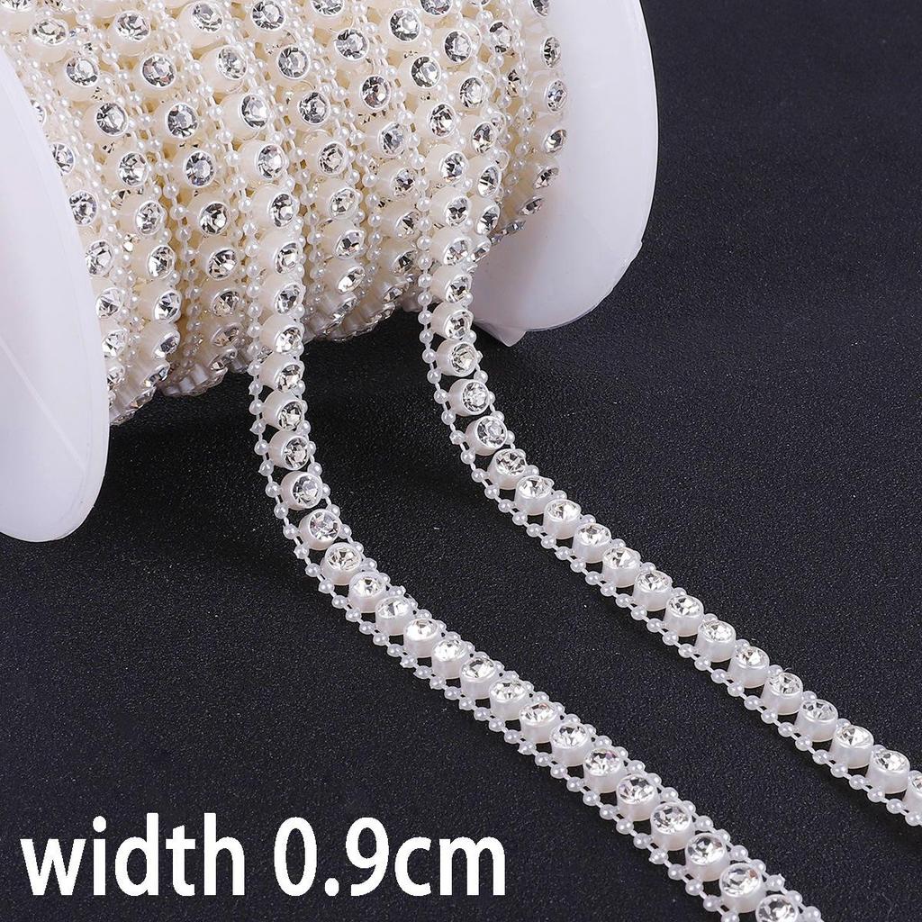 Round Sun Rose Double Pearl Chain for Wedding & DIY Hair Accessories