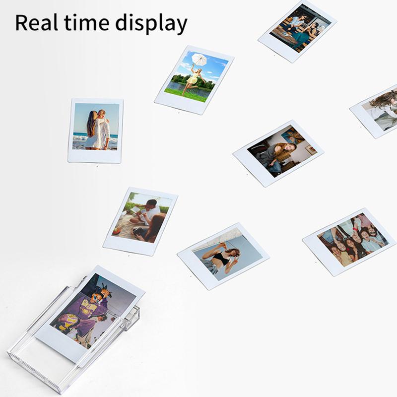 3-Inch Film Clear Photo Storage Box Instant Camera Photo Case For Fujifilm Instax Mini 12/11/9/8/7 With Strap