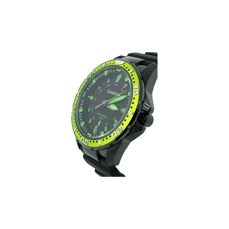 Casio ЧАСЫ серия 100 метров водонепроницаемые кварцевый механизм полимерный ремешок японские и корейские часы мужские часы черный циферблат MTD-1072-3AV
