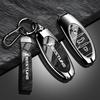 New Fashion Auto Key Fob Cover Case Fit For Faw Bestune T77 T77Pro New B70 T55 T33 T99 Zinc Alloy Tpu Stone Pattern Key Ring Auto Accessories