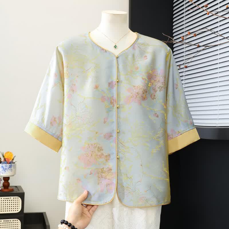 Women's New Chinese Style Embroidered Cardigan Shirt