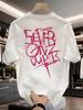 2026 Men's Summer Fashion Hot Selling Letter Print T-Shirt, 100% Cotton, Versatile Loose Short Sleeve