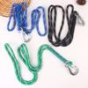 50/100cm Polyester Swing Hanging Rope Professional Stainless Steel Hook And Loop Hammock Hanging Rope Extension Rope 3Colors