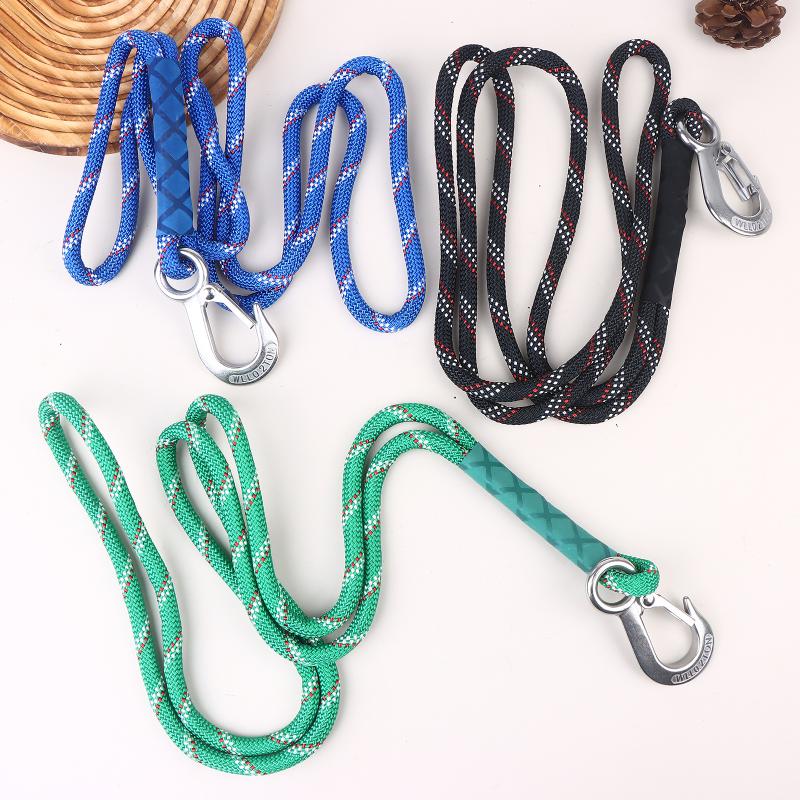50/100cm Polyester Swing Hanging Rope Professional Stainless Steel Hook And Loop Hammock Hanging Rope Extension Rope 3Colors