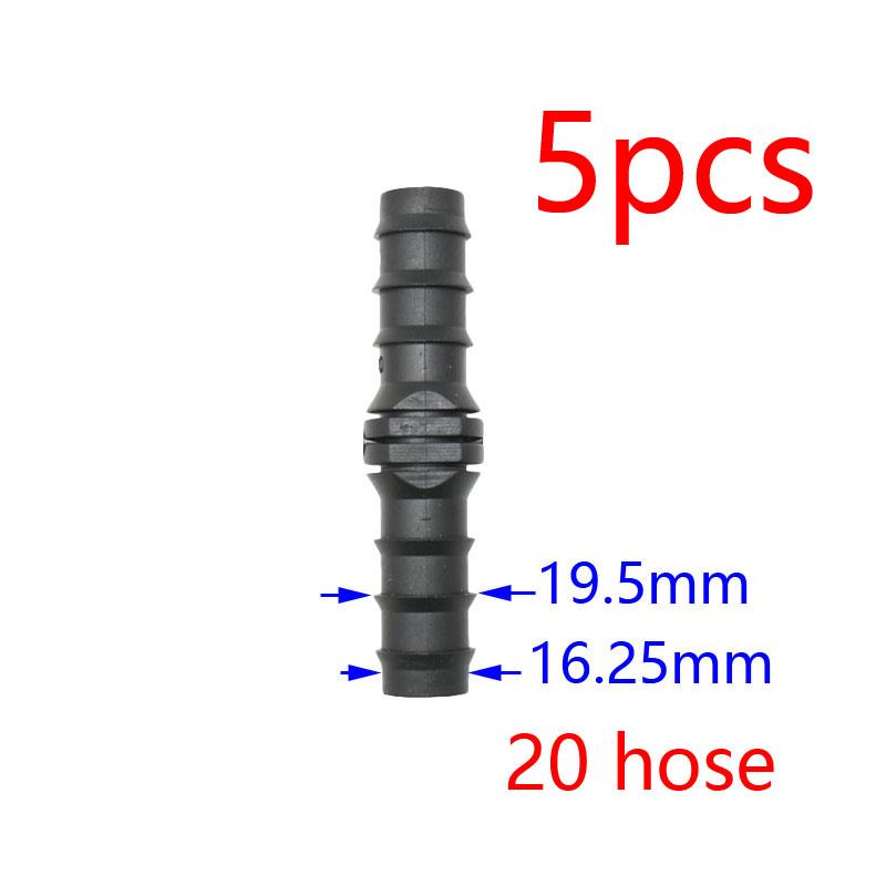 1/2 3/4 1 Inch Garden Hose Tee Elbow End Plug Straight Connector 16/20/25mm PE Hose Water Splitter Repair 90 Degree Connector