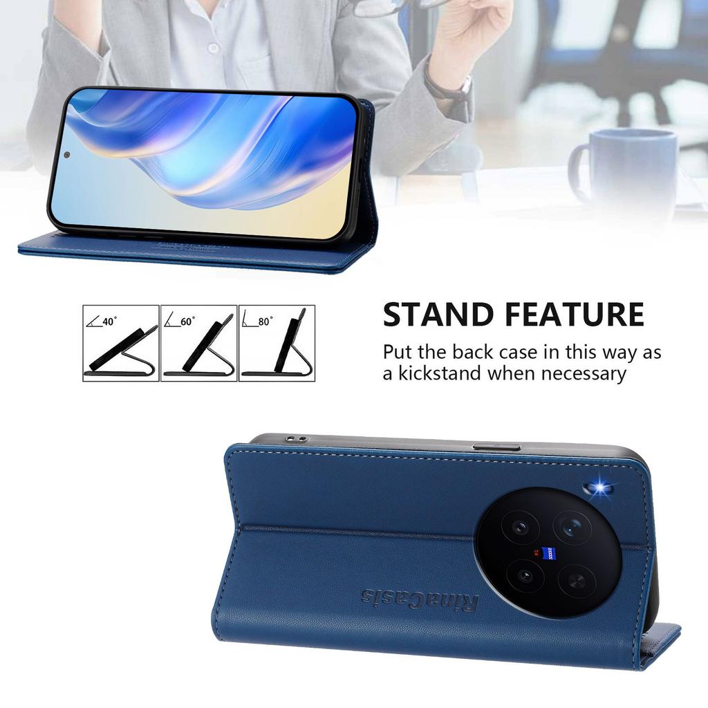 Custodia a libro con chiusura magnetica in pelle per Vivo X300 X200 Pro Mini X200S FE Ultra Custodia per telefono con supporto