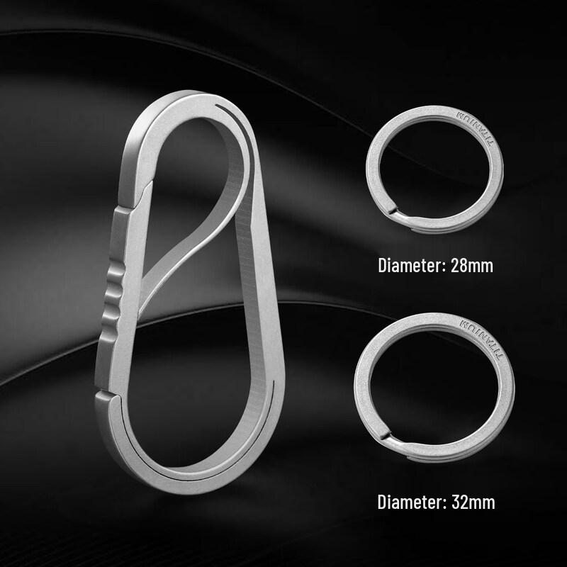 Titanium Alloy Anti-Loss Keychain with Quick Release
