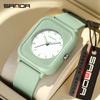 Sanda Youth Quartz Electronic Square Wristwatch - Versatile and Fresh Design