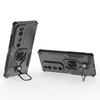 KEYSION Shockproof Armor Case for VIVO V40 Pro 5G Soft Silicone+PC Upright Metal Ring Stand Phone Cover for VIVO V40 5G V40 Pro