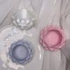 Lotus Shaped Succulent Plant Pot 3D Printed Flower Vase Growing Pots Plastic with Drainage Hole Jewelry Storage Box