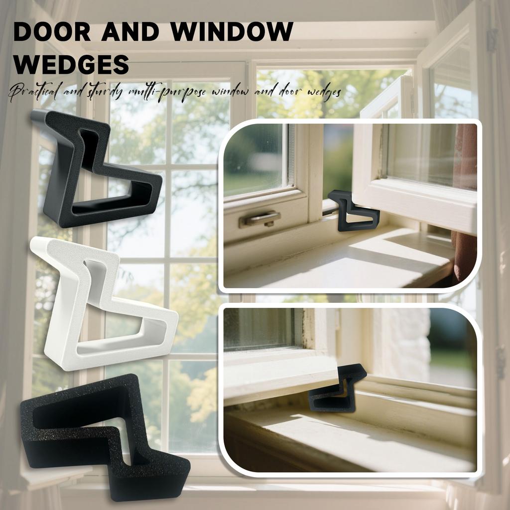 Window And Balcony Door Stops With Track Locks, Balcony Safety Door Stops, Window Door Stops, Sliding Glass Door And Window Anti-collision Wedges