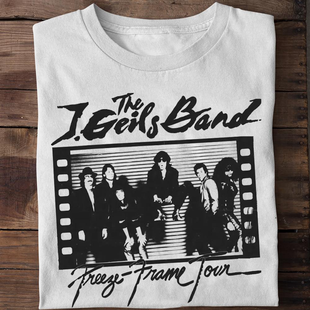NEW The J. Geils Band U2 Tour at Los Angeles White All Size Shirt CO10 Unisex T-Shirt S