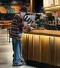 Men's Retro Gradient Color Block Cardigan - Trendy Autumn/Winter Knitwear