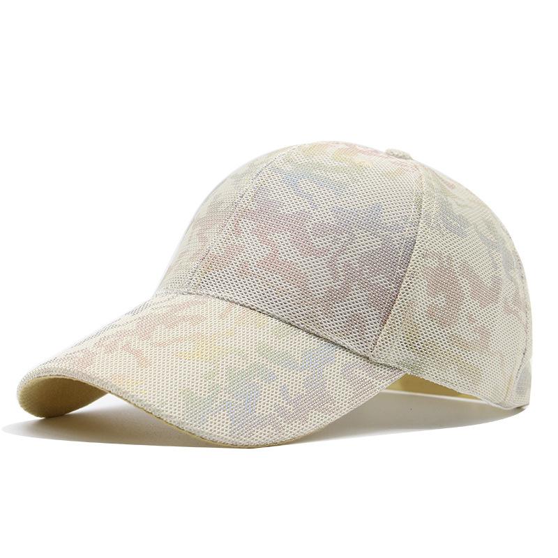 Spring And Summer Camouflage Baseball Cap Women'S Versatile Personalized Mesh Cap Summer Breathable Sun Hat