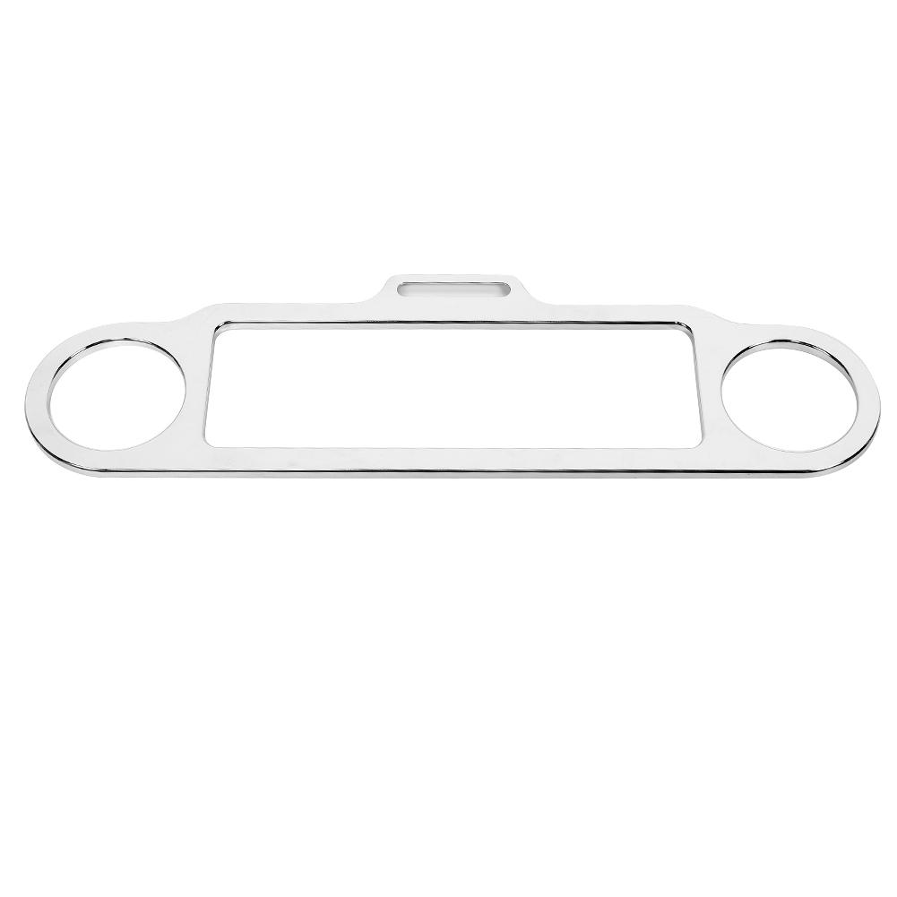 Motorcycle Instrument Trim Meter Gauge Decor Cover Bracket Fits for Trike 1986 UpSilver