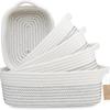 Cotton Rope Storage Basket With Multicolor Weave For Toy Organizers And Home Supplies